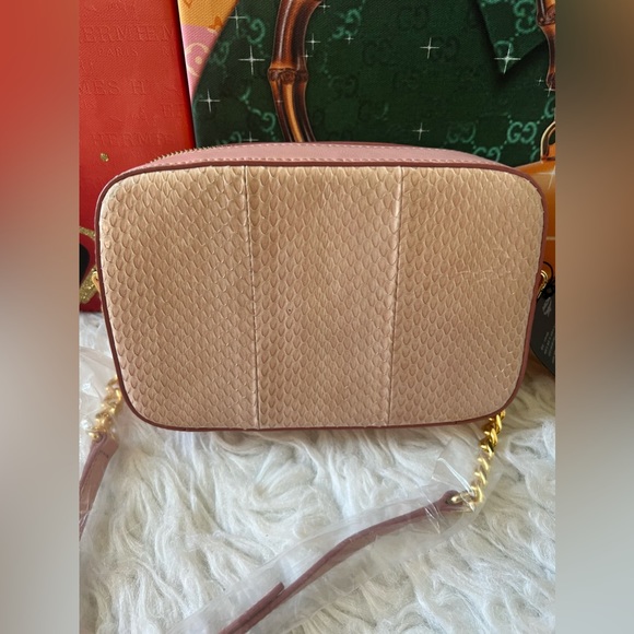 MCM SOARING HEART SWAROVZKI CAMERA BAG  in SNAKESKIN - Picture 10 of 16